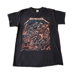 METALLICA WorldWired 2018 2019 Tour Band Graphic Black T-shirt